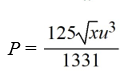 <strong>Write an equation that describes the variation. P varies directly with the square root of x and inversely with the cube of u. when and </strong> A) B) C) D)