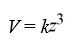 <strong>Write an equation that describes the variation. Use k as the constant of variation. V varies directly with the cube of z.</strong> A) B) C) D)