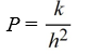 <strong>Write an equation that describes the variation. Use k as the constant of variation. P varies inversely with the square of h.</strong> A) B) C) D)