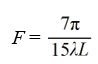 <strong>Write an equation that describes the variation. F is inversely proportional to both ? and L. F = when ? = 7?m and L = 200 km.</strong> A) B) C) D)