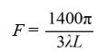 <strong>Write an equation that describes the variation. F is inversely proportional to both ? and L. F = when ? = 7?m and L = 200 km.</strong> A) B) C) D)