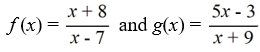 <strong>Given the functions ,find (f + g)(x).</strong> A) B) C) D)