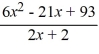<strong>Given the functions ,find (f + g)(x).</strong> A) B) C) D)