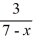 <strong>Given the functions f (x) = and g(x) = 7 - x, find (g ? f)(x).</strong> A) B) 7 - C) D)