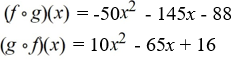 <strong>Given the functions , find </strong> A) B) C) D)
