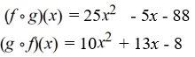 <strong>Given the functions , find </strong> A) B) C) D)