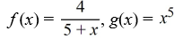 <strong>Given the function (f ? g) ,choose the two f and g that could make the composite.</strong> A) B) C) D)