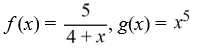 <strong>Given the function (f ? g) ,choose the two f and g that could make the composite.</strong> A) B) C) D)