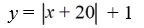 <strong>The graph of y = shifted up 1 and to the left 20. Write the resulting function.</strong> A) B) C) D)
