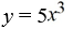 The graph of y =   is expanded by a factor of 5. Write the resulting function. A)    B)    C)    D)   