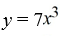 The graph of y =   <sup> </sup>is contracted by a factor of 7. Write the resulting function. A)    B)    C)    D)   