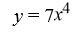 The graph of y =   <sup> </sup>is contracted by a factor of 7. Write the resulting function. A)    B)    C)    D)   