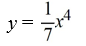 The graph of y =   <sup> </sup>is contracted by a factor of 7. Write the resulting function. A)    B)    C)    D)   