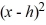 Transform the function f (x) = 7   - 70x to the form f (x) = c   + k, where c, h, and k are constants, by completing the square.