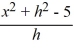 Given the function f (x)  =   - 5x - 15, evaluate   . A)  2x + h - 5 B)    C)  2x + h + 5 D)  1