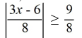 Solve the inequality and express the solution in interval notation.  <div style=padding-top: 35px> 