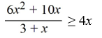 Solve the rational inequality and graph the solution on the real number line.  <div style=padding-top: 35px> 