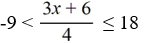 Solve and express solution in interval notation.  <div style=padding-top: 35px> 