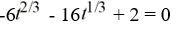 Introduce a u - substitution that transforms the equation to quadratic form. Do not solve.   A)  u = t B)  u =   C)  u =   D)  u =  