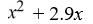 What number should be added to complete the square of the expression?   A)  2.1025 B)  1.45 C)  5.8 D)  8.41