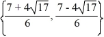 Solve using the quadratic formula.   A)    B)    C)    D)   