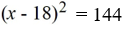 Solve using the square root method.   