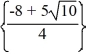 Solve using the quadratic formula.   A)    B)    C)    D)   