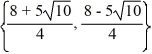 Solve using the quadratic formula.   A)    B)    C)    D)   