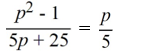 Solve the equation.   A)  1/5 B)  5 C)  -5 D)  -1/5
