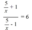 Solve the equation.   A)  1 B)  10 C)  5 D)  None of the above