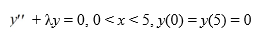 Consider the Sturm-Liouville problem   Given the eigenfunctions of this boundary value problem are   . Using this as an orthonormal basis, which of the following is the eigenfunction expansion of   A)   B)   C)   D)  