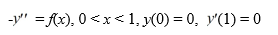 Consider the boundary value problem     Evaluate the Green's function representation of the solution when f(x) = 17x + 9, 0 ≤ x ≤ 1.