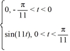 Consider the following periodic function with period   : f (t) =   f   = f (t) The Fourier representation has the form    What is the value of   ?