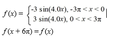 Which of the following statements are true? Select all that apply. A)  The function f (x)  defined by F (x)  = 2   , 0 < x 4 F (x + 4)  = f (x)  Is even. B)  The odd periodic extension of f (x)  = 5x, 0 < x < 1, is given by G(x)  =   C)  The function f (x)  defined by F (x)  =   F (x + 14)  = f (x)  Is even. D)  The even periodic extension of f     E)  The Fourier series of the function  