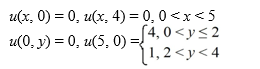 Determine the function u(x, y)  satisfying Laplace's equation   +   = 0 in the rectangle   ,   and satisfying the boundary conditionsu   A)   B)   C)   D)  