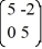  Consider the linear system   =   x. Identify all of the eigenvalues. A)   \lambda  = 5 B)   \lambda  = -5 C)   \lambda  = 0 D)   \lambda  = 2 E)   \lambda = -2 