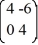 Consider the linear system   =   x. Identify which two of the following are fundamental solution vectors for this system. A)    B)    C)    D)    E)    F)   