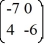 Consider the linear system   =   x. The origin is a ________. A)  spiral sink B)  center C)  spiral source D)  nodal sink E)  saddle point F)  degenerate node G)  nodal source