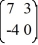  Consider the linear system   =   x. Identify all of the eigenvalues. A)   \lambda = 0 B)   \lambda  = -3 C)   \lambda  = 3 D)  \lambda  = -4 E)   \lambda  = 4 