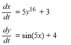 Find an equation of the form H(x, y)  = C, where C is an arbitrary real constant, satisfied by the trajectories of the following nonlinear system:   A)   B)   C)   D)  