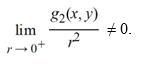 Consider the following nonlinear system:   Express x and y using polar coordinates and determine which of these statements is true. A)  The system is locally linear near the origin. B)  The system is not locally linear near the origin because   C)  The system is not locally linear near the origin because   . D)  The origin is not an isolated critical point. E)  Both B and C.