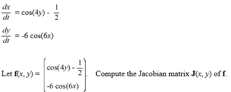 Consider the following nonlinear system:   