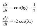  Consider the following nonlinear system:   Which of the following statements are true? Select all that apply. A)    \left(\frac{\pi}{6}, \frac{5 \pi}{18}\right)    is an unstable saddle point. B)    \left(-\frac{\pi}{6}, \frac{\pi}{18}\right)    is a stable center. C)    \left(-\frac{\pi}{6}, \frac{\pi}{36}\right)    is a stable center. D)    \left(\frac{\pi}{3},-\frac{5 \pi}{18}\right)    is an asymptotically stable spiral point. E)    \left(\frac{3 \pi}{6},-\frac{\pi}{18}\right)    is an improper node. F)    \left(\frac{\pi}{3}, \frac{\pi}{36}\right)    is a stable center. 