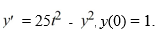  <strong>Consider the initial value problem   This question relates to using the backward Euler method to approximate the solution at t = 0.4, namely = y(0.4), using a step size of h = 0.02. Which of these equations is the result of applying the backward Euler method to solve for    </strong> A)   y_{1}^{2}-y_{1}+25 \times 0.4^{2}=0   B)   0.02 y_{1}^{2}+y_{1}-\left(1+25 \times 0.4^{2} \times 0.02\right)=0   C)   0.02 y_{1}^{2}-y_{1}+\left(1+25 \times 0.4^{2} \times 0.02\right)=0   D)   y_{1}^{2}+y_{1}-25 \times 0.4^{2}=0   <div style=padding-top: 35px>  