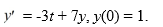  Consider the initial value problem   This question is related to using the predictor-corrector method to estimate the solution y(0.2)  using a step size of h = 0.05. Which of the following is the correct formula for   A)    t_{i}+t_{i-1}=0.05   B)    t_{i}-0.05 t_{i-1}=0   C)    t_{i}-t_{i-1}=0.05   D)    t_{i}=0.05 