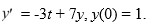  <strong>Consider the initial value problem     This question is related to using the predictor-corrector method to estimate the solution y(0.2) using a step size of h = 0.05. For this problem, you will need these values to carry out the computations:   Which of the following is the correct formula for    </strong> A)   f_{i}=0.05 i+7 y_{i}   B)   f_{i}=-3 \times 0.05 i+7 y_{i-1}   C)   f_{i}=-3 \times 0.05(i-1)+7 y_{i-1}   D)   f_{i}=-3 \times 0.05 i+7 y_{j}   <div style=padding-top: 35px>  