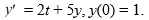  Consider the initial value problem   This question is related to using the predictor-corrector method to estimate the solution y(0.2)  using a step size of h = 0.05. For this problem, you will need these values to carry out the computations:   Which of the following is the correct formula for    A)    f_{i}=0.05 i+5 y_{i}   B)    f_{i}=2 \times 0.05 i+5 y_{i-1}   C)    f_{i}=2 \times 0.05(i-1) +5 y_{i-1}   D)    f_{i}=2 \times 0.05 i+5 y_{i} 