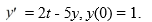  Consider the initial value problem   This question is related to using the fourth-order backward differentiation formula to estimate the solution y(0.2)  using a step size of h =0.05 . For the following problem, you will need these values to carry out the computation:   Which of the following expressions represents the error   incurred in using this method to estimate y(0.2) ? A)    y(0.2) +y_{4}   B)    y(0.2) -y_{4}   C)    y_{4}-0.2   D)    y_{4}+0.2 