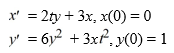  <strong>Consider the system of initial value problems given by   This problem can be expressed using matrix notation as   When using the Euler method with h = 0.05, what are the values of   when using the Euler method?</strong> A)   x_{1}=0, y_{1}=0.3   B)   x_{1}=0, y_{1}=1+0.3   C)   x_{1}=1, y_{1}=0.3   D)   x_{1}=1, y_{1}=1+0.3   <div style=padding-top: 35px>  