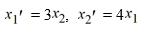 Consider this system of first-order differential equations:     (i) Transform this system into a second-order differential equation whose solution is X<sub>1</sub> .     (ii) Find the general solution of the differential equation in part (i). (iii) Use your solution in (ii) to now find X<sub>2</sub>.